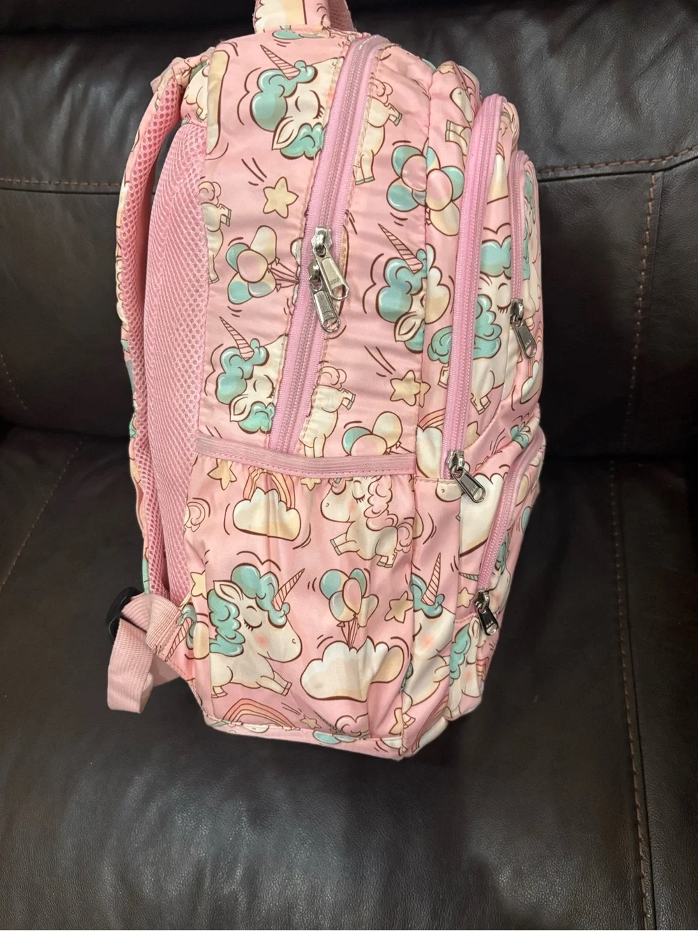 Kids Pink Unicorn Backpack - Cute Unicorn Print